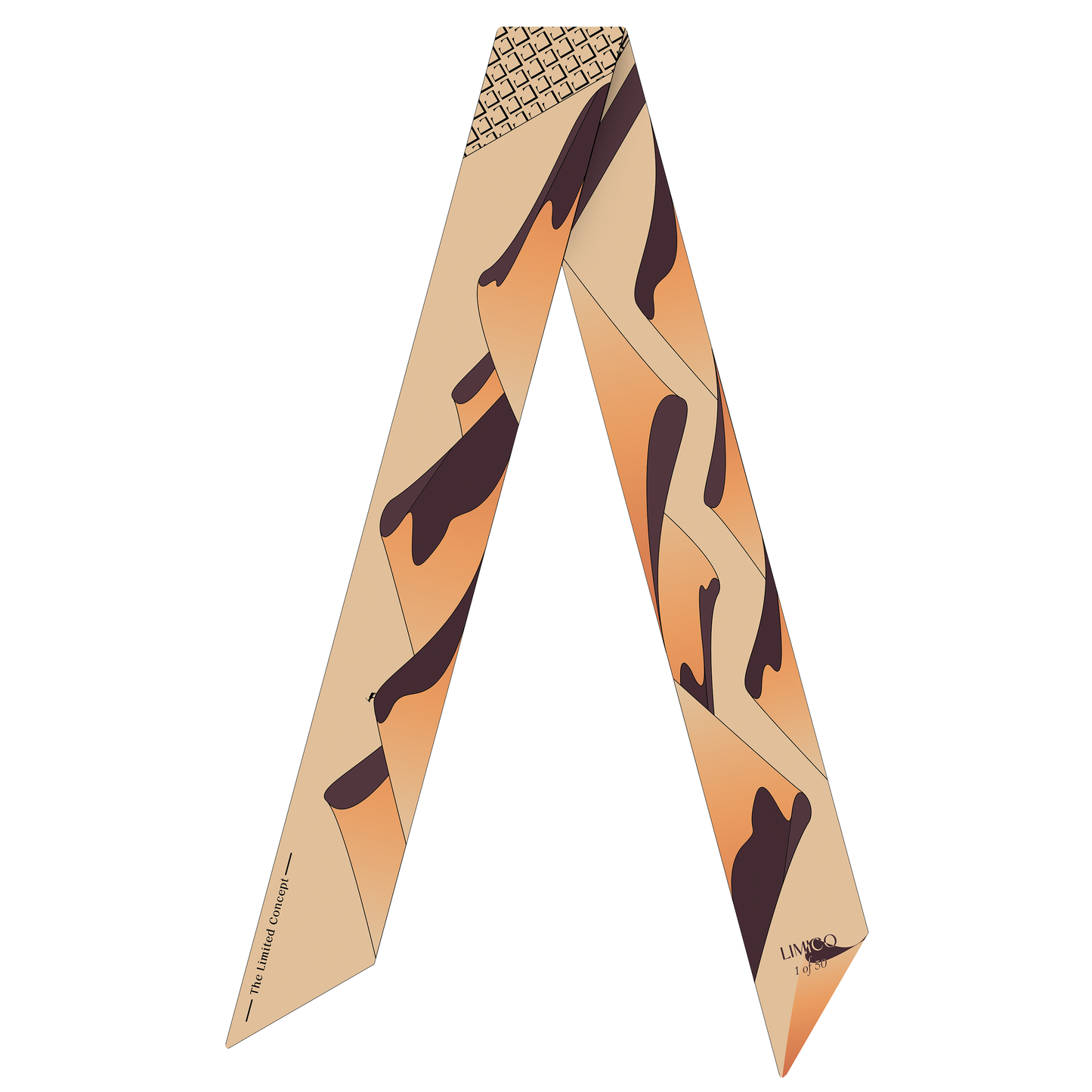 Fashion Silk Scarf – Elegant Oryx Design