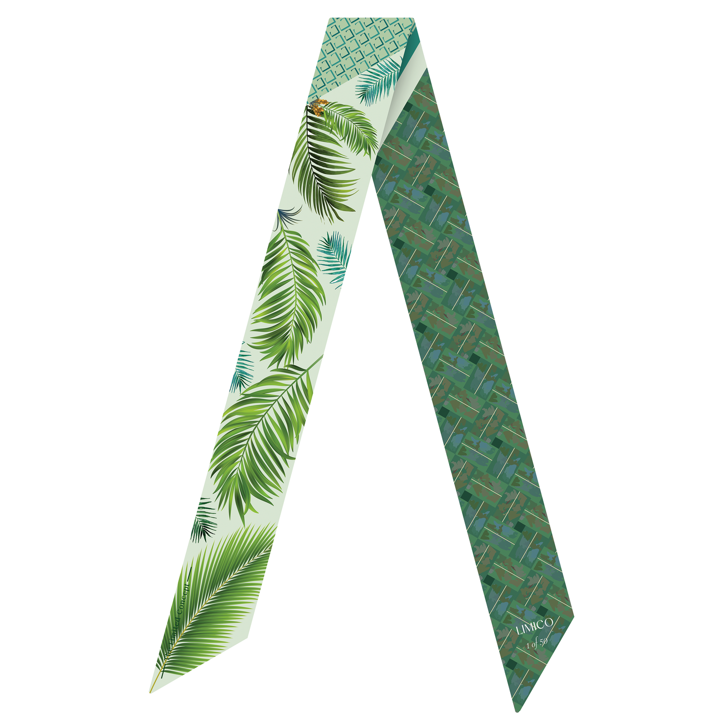 Silk Head Scarf – Arabian Palm Inspired