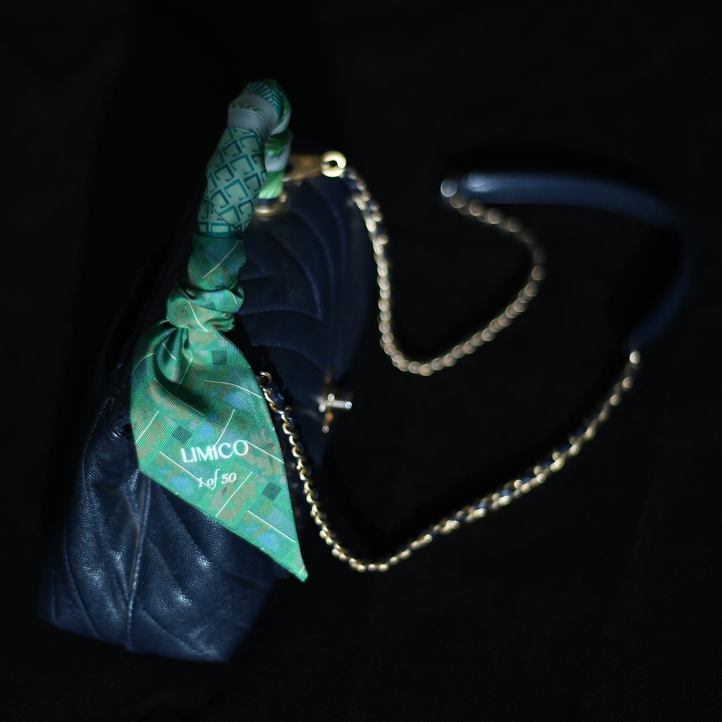 Silk Head Scarf – Arabian Palm Inspired