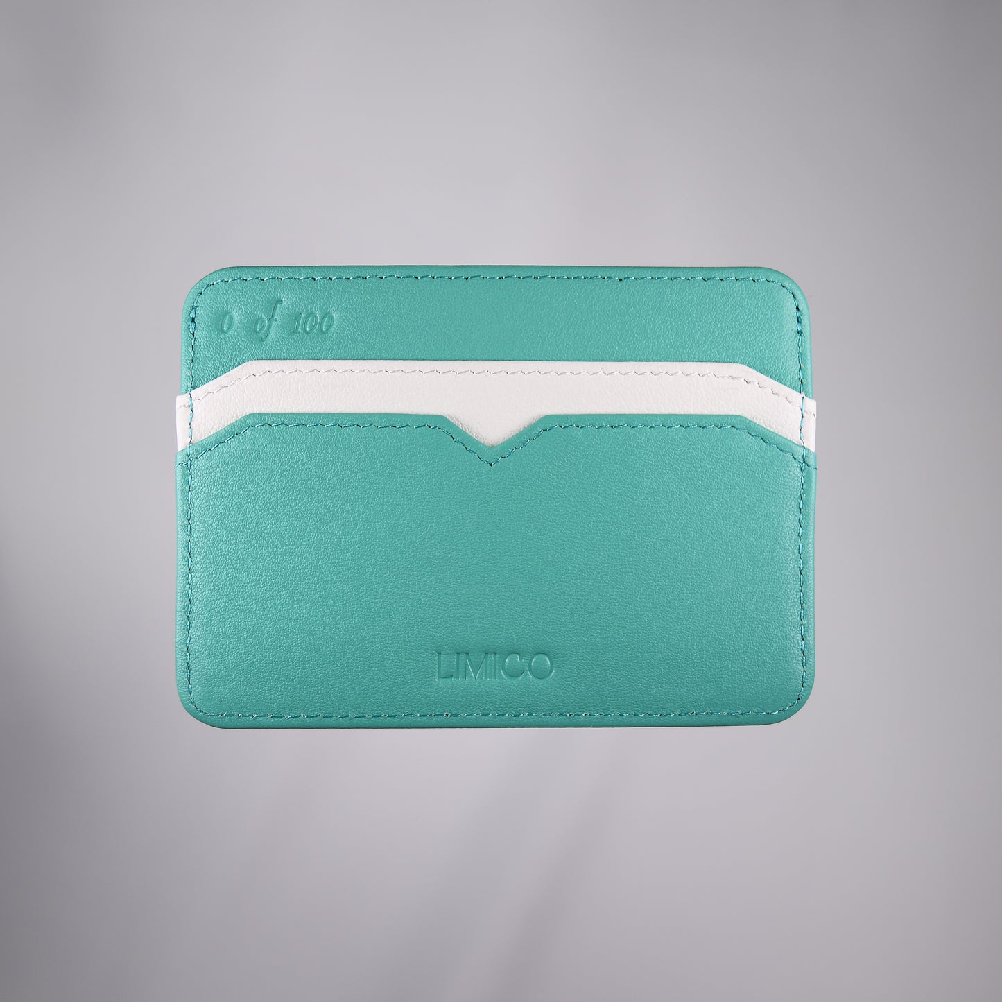Aqua Cardholder Wallet – Luxury Leather Wallet