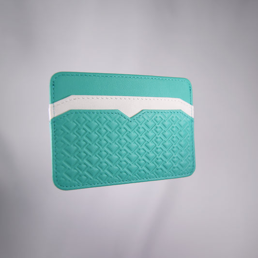 Aqua Cardholder Wallet – Luxury Leather Wallet