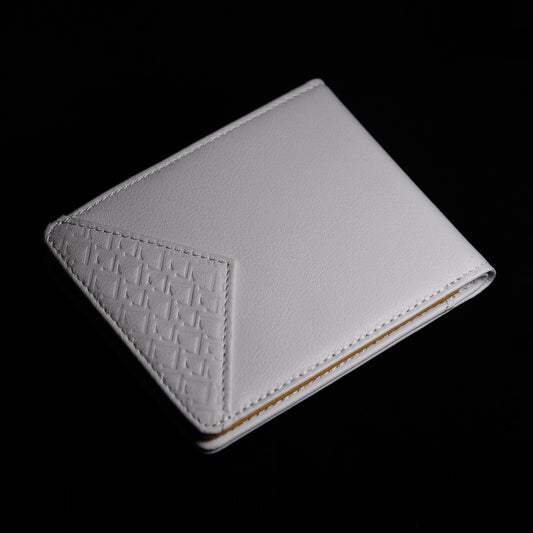 White Gold Bifold Wallet - Luxury Accessory