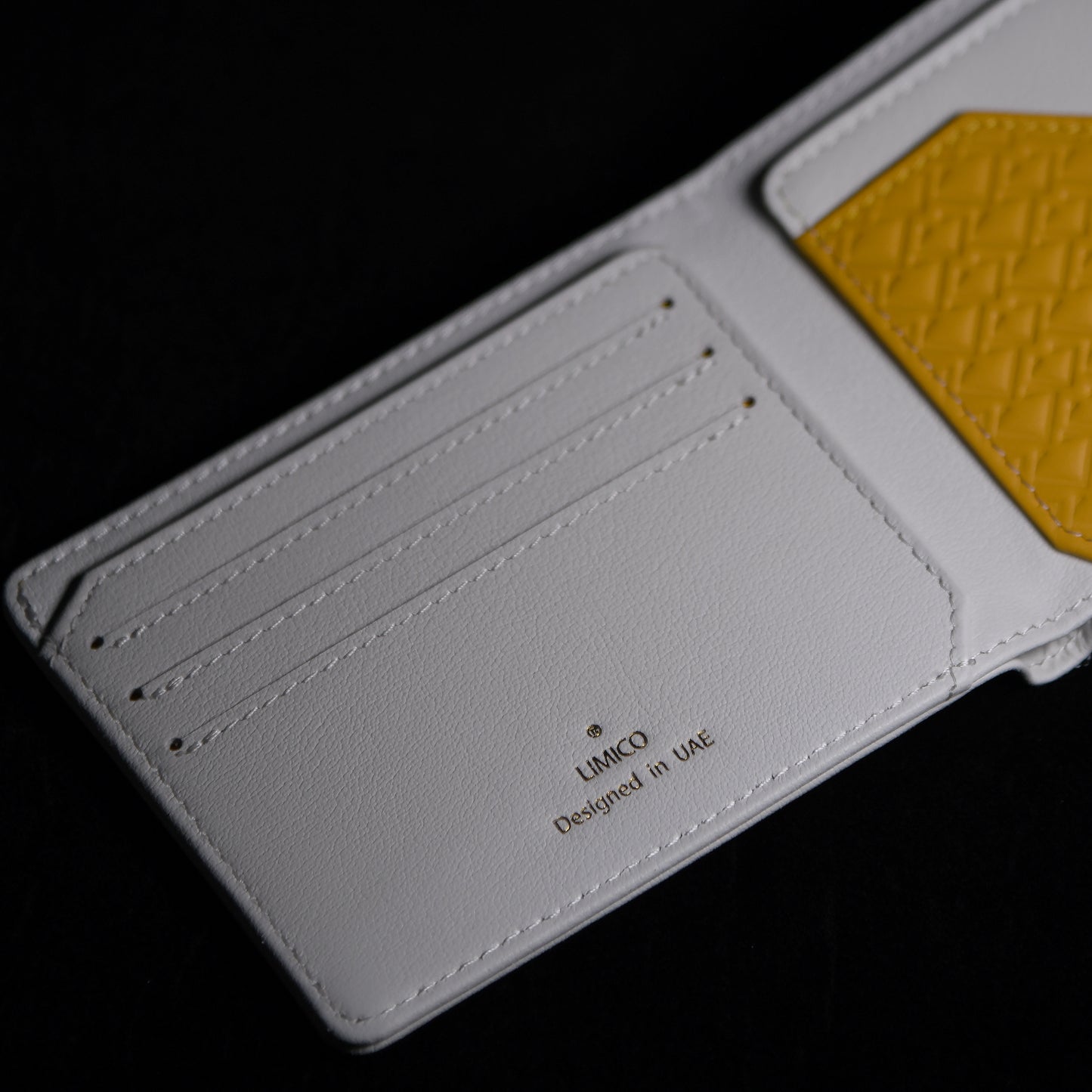 White Gold Bifold Wallet - Luxury Accessory