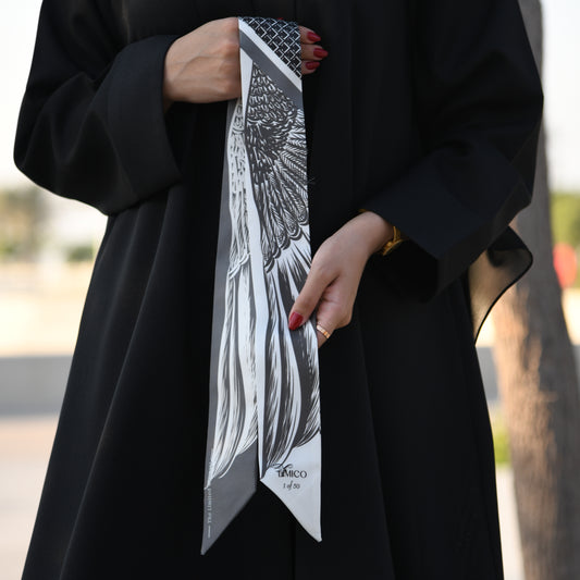 Al Jeer Silk Scarf – Falcon Inspired Luxury