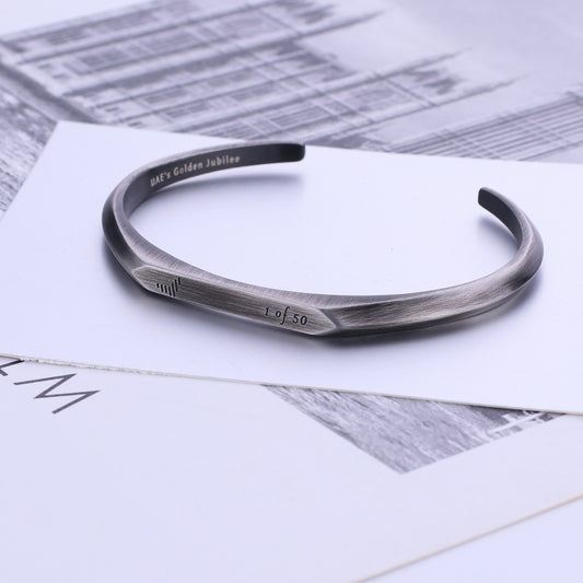 Dark Gray Bracelet – Artistic Metal Jewelry