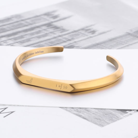 Gold Cuff Bracelet – Elegant Metal Jewelry