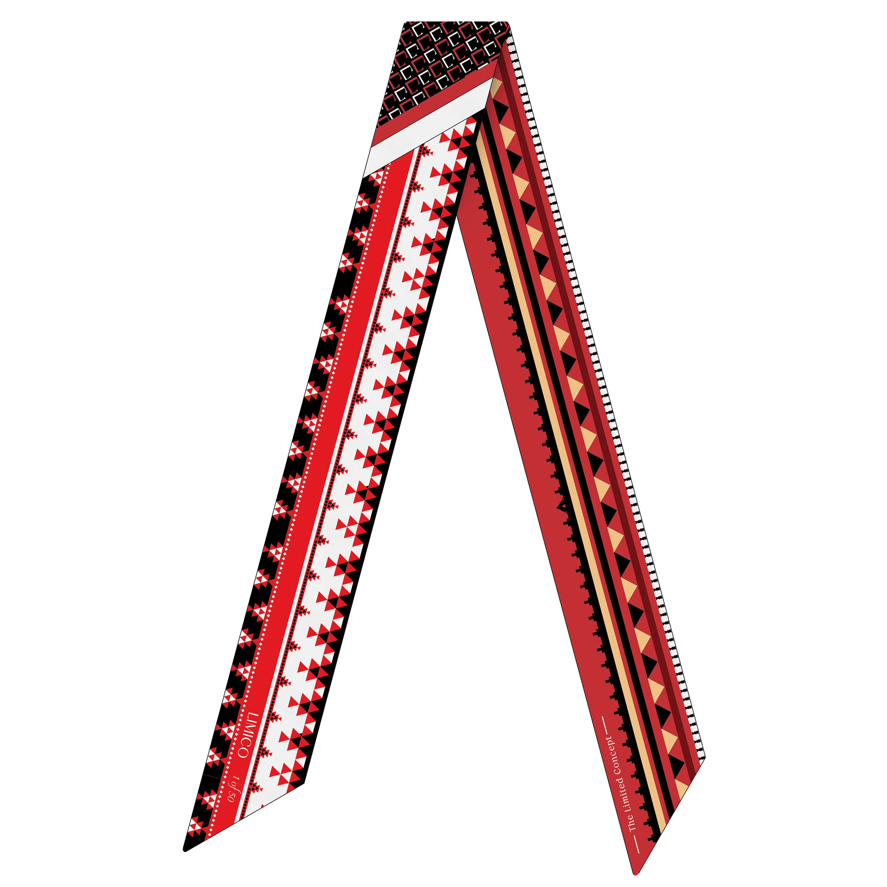 Women's Silk Scarf – Traditional Pattern Scarf 