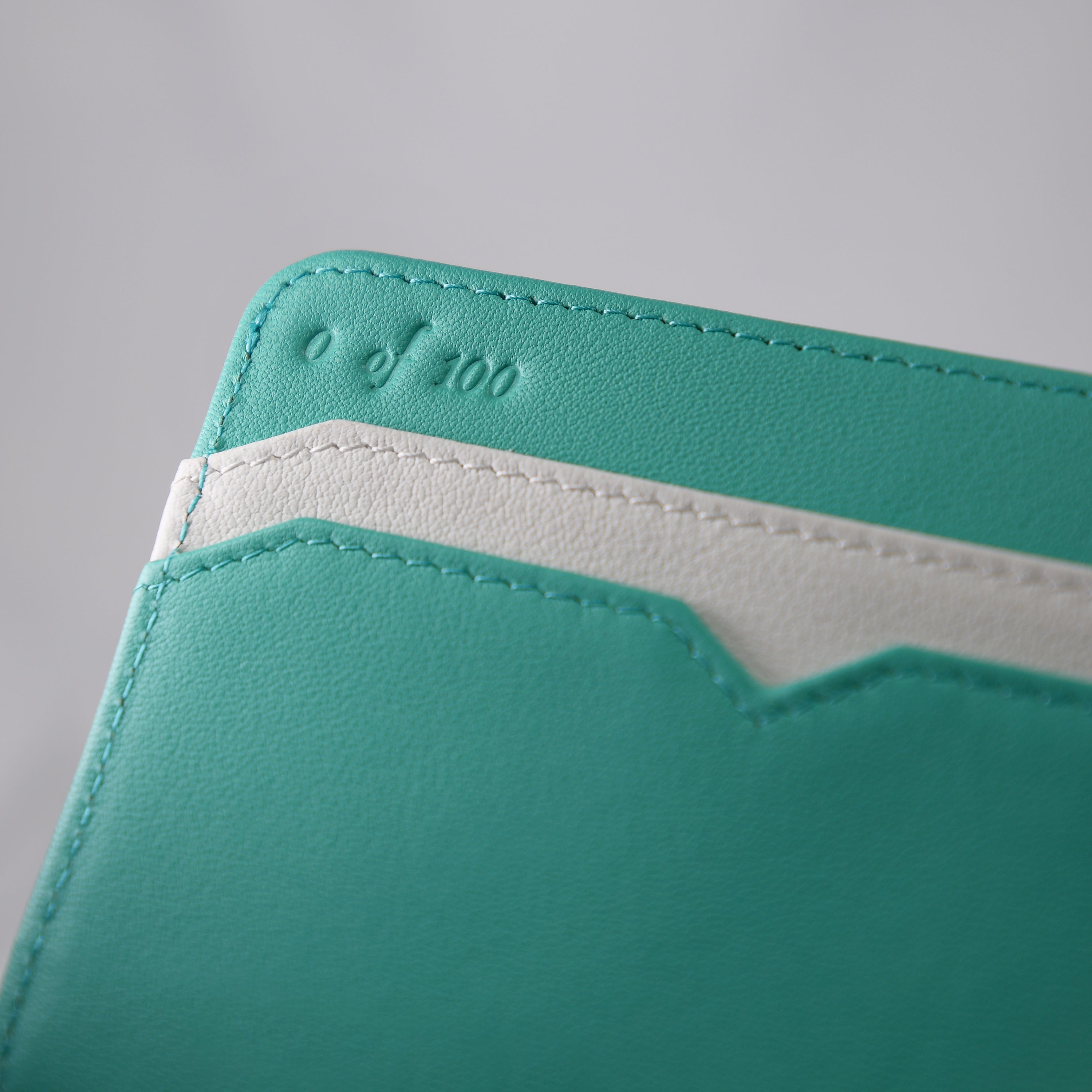Aqua Cardholder Wallet – Luxury Leather Wallet