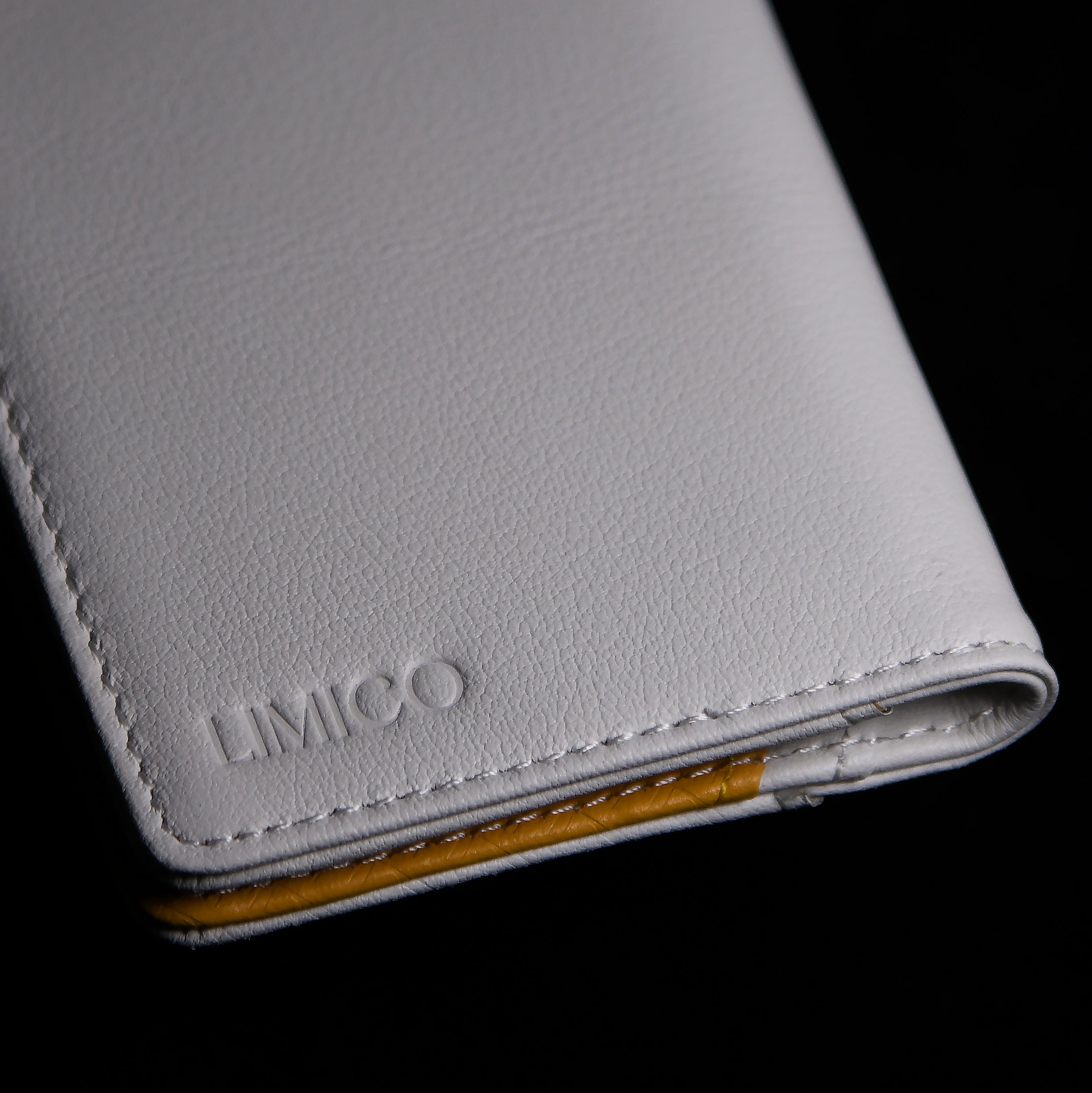 White Gold Vertical Bifold Wallet - Leather Wallet