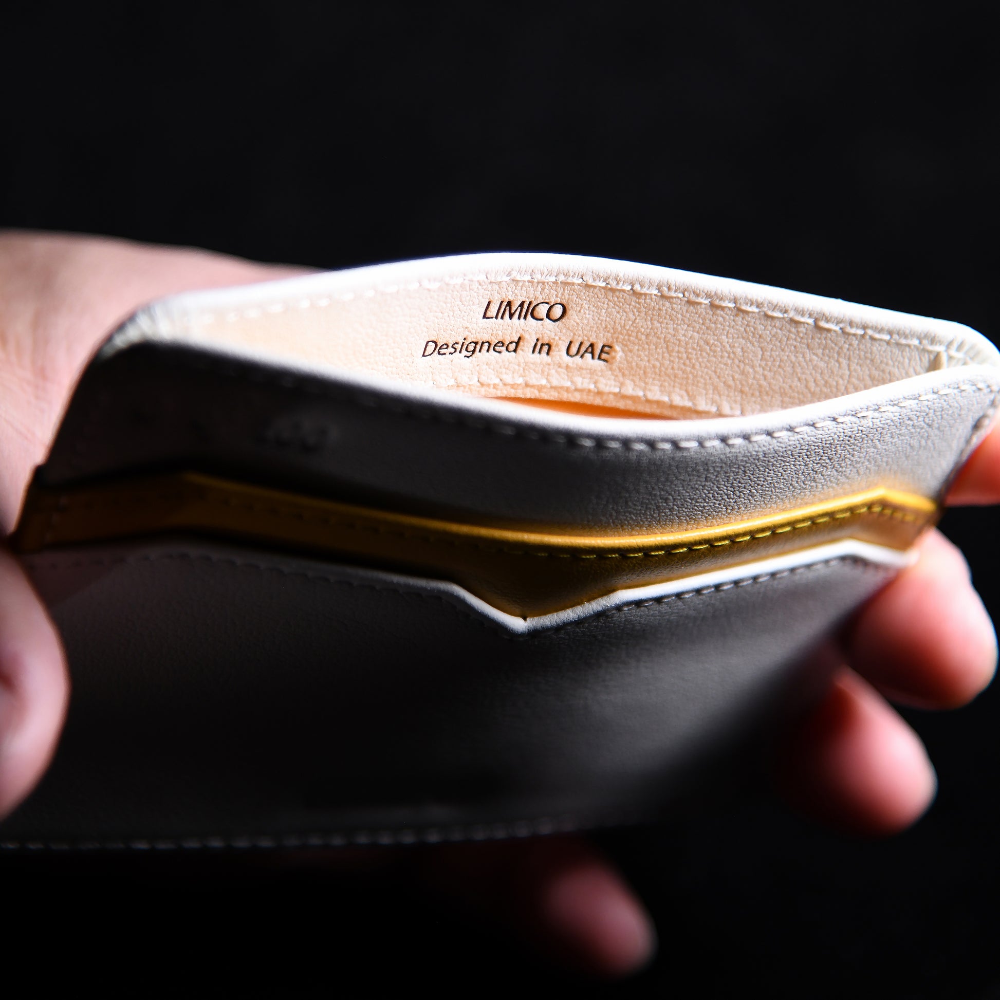 White Gold Cardholder Wallet 