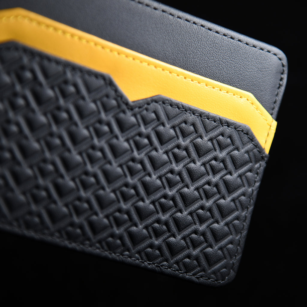 Horizontal Card Holder Wallet - Black Gold