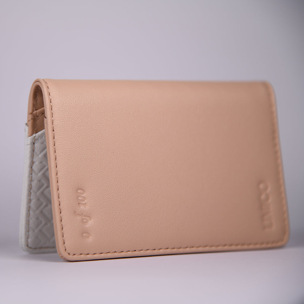 Beige Bifold Wallet – Premium Leather