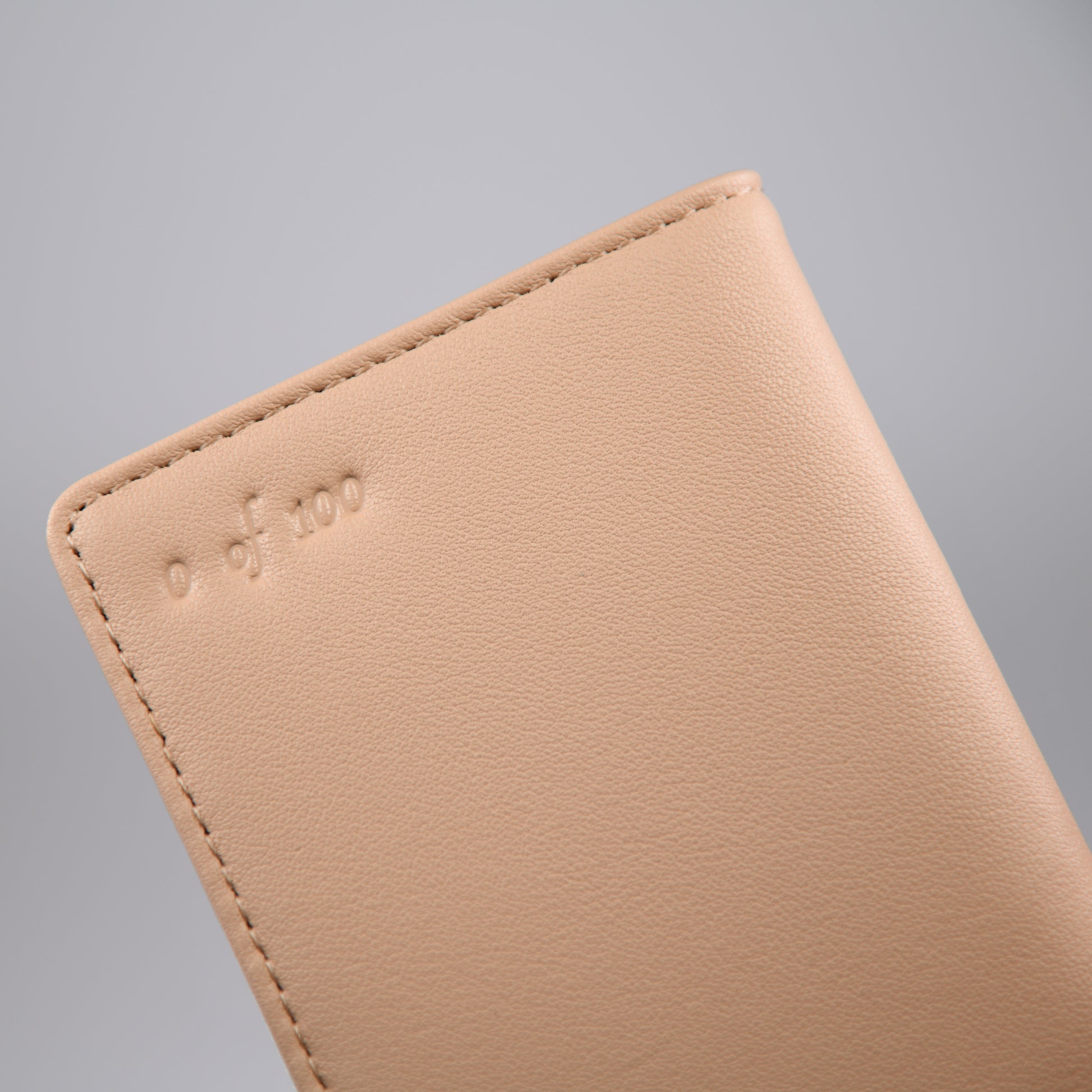 Beige Bifold Wallet – Premium Leather