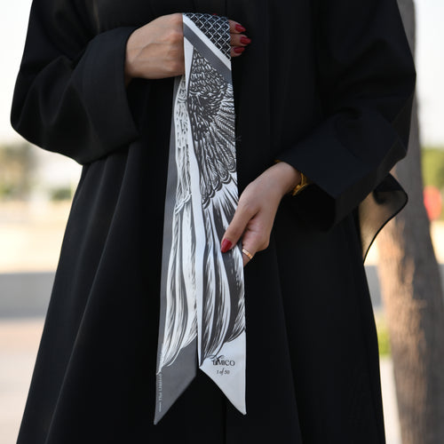 Al Jeer Silk Scarf – Falcon Inspired Luxury