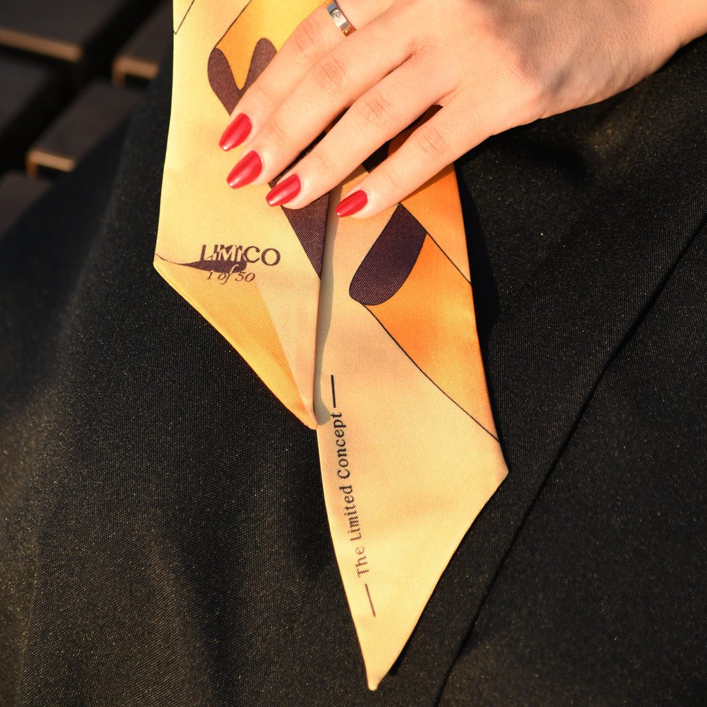 Fashion Silk Scarf – Elegant Oryx Design